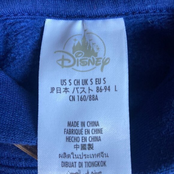 Walt Disney World 50th Anniversary Women’s MED Cropped Hoodie Navy Sweatshirt - Picture 4 of 7